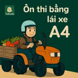 Đề thi mô phỏng thực hành kèm mẹo đỗ bằng lái xe A4
