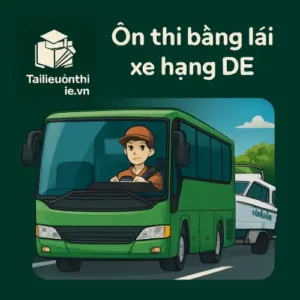đề thi thử lý thuyết giấy phép (bằng lái xe) hạng DE