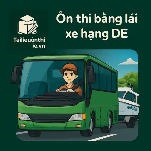 đề thi thử lý thuyết giấy phép (bằng lái xe) hạng DE
