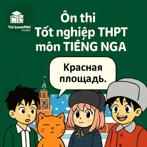Các dạng bài & Ma trận đề thi môn Tiếng Nga Kỳ thi tốt nghiệp THPT
