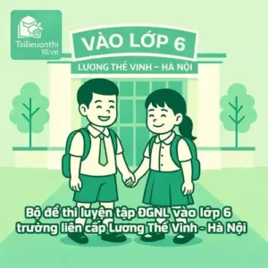 đề thi luyện tập ĐGNL vào lớp 6 trường liên cấp Lương Thế Vinh - Hà Nội